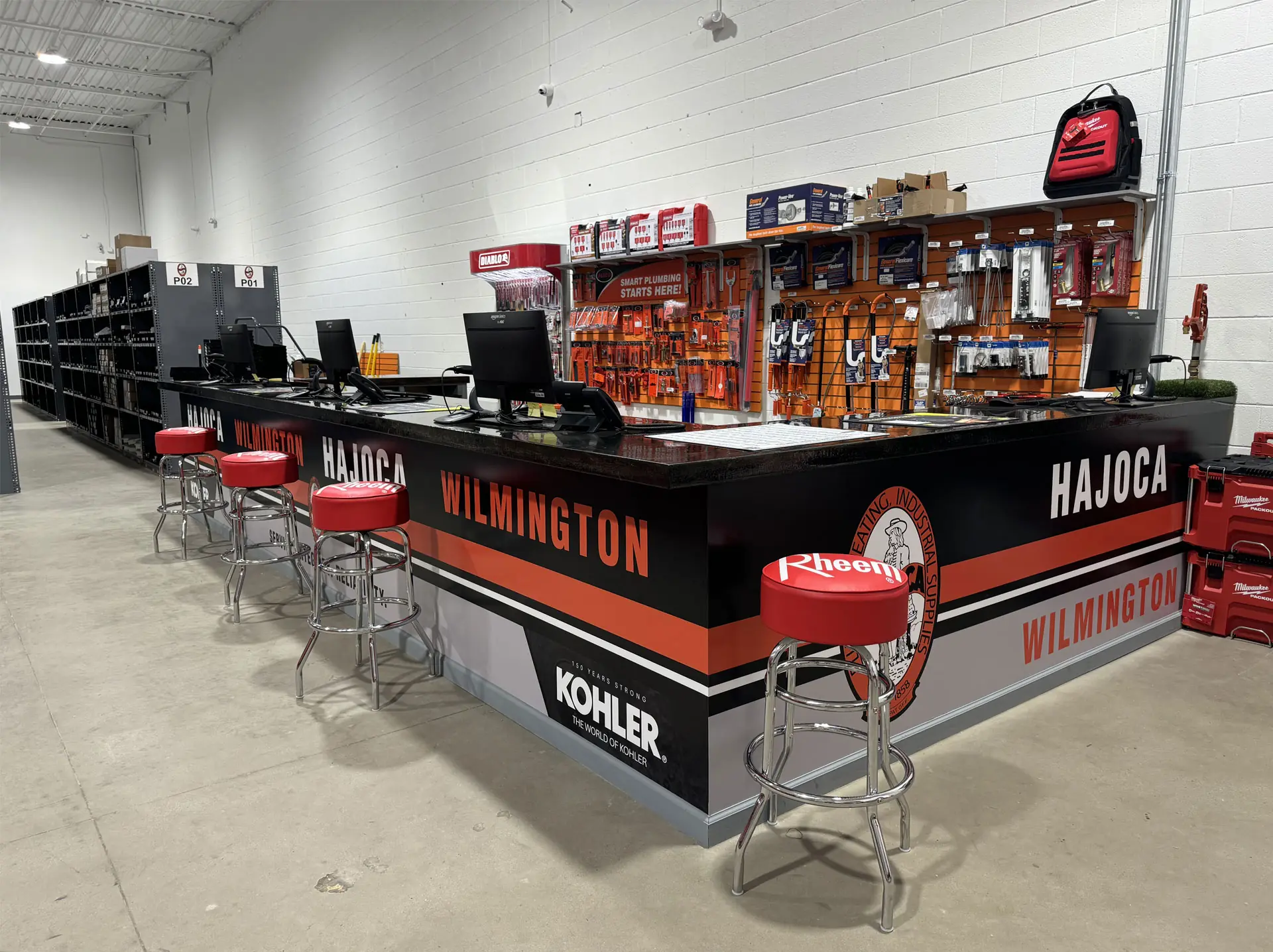 Hajoca Wilmington NC Wholesale Plumbing Supply House front counter