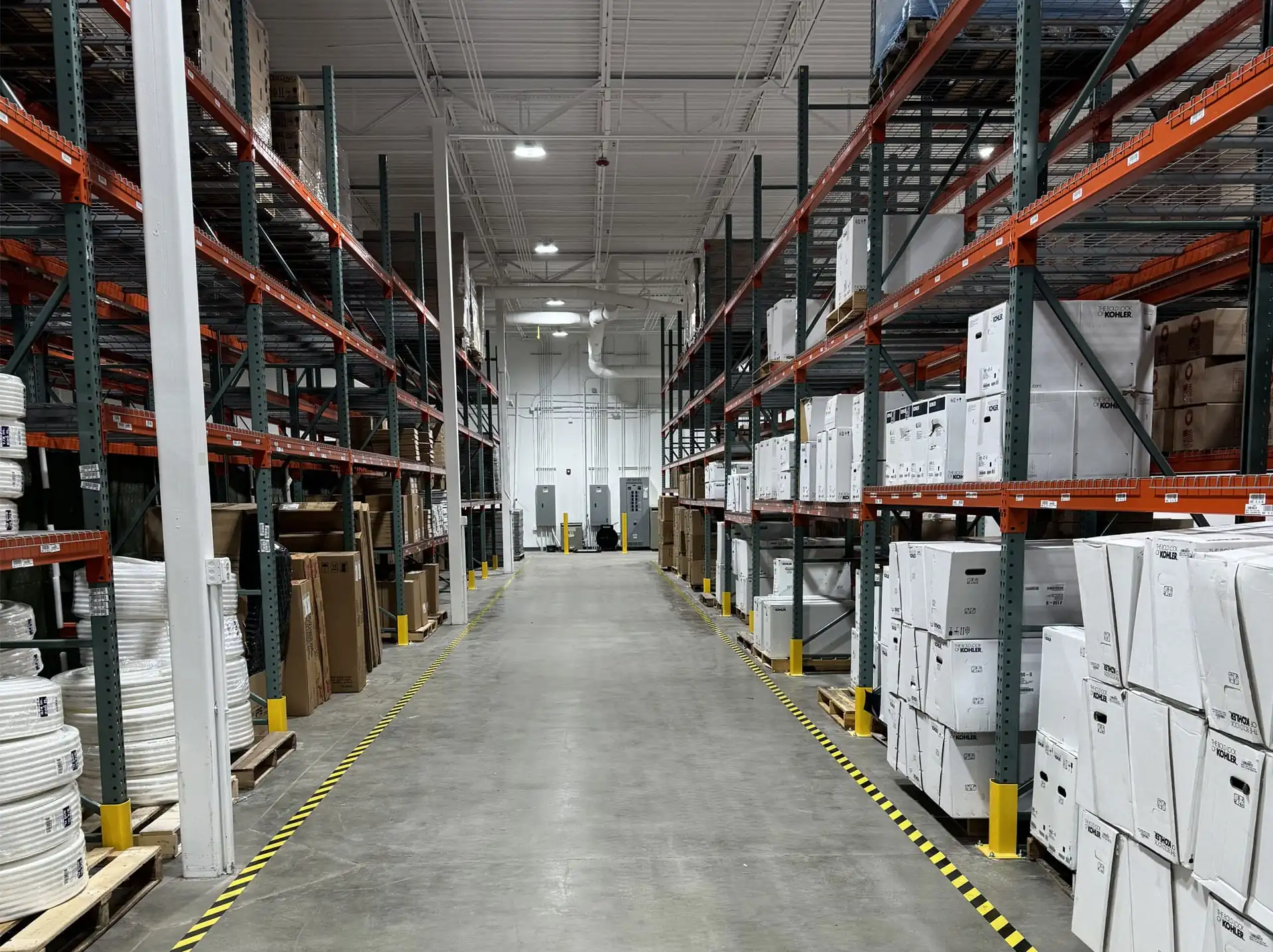 Hajoca Wilmington NC Wholesale Plumbing Supply House supply shelves